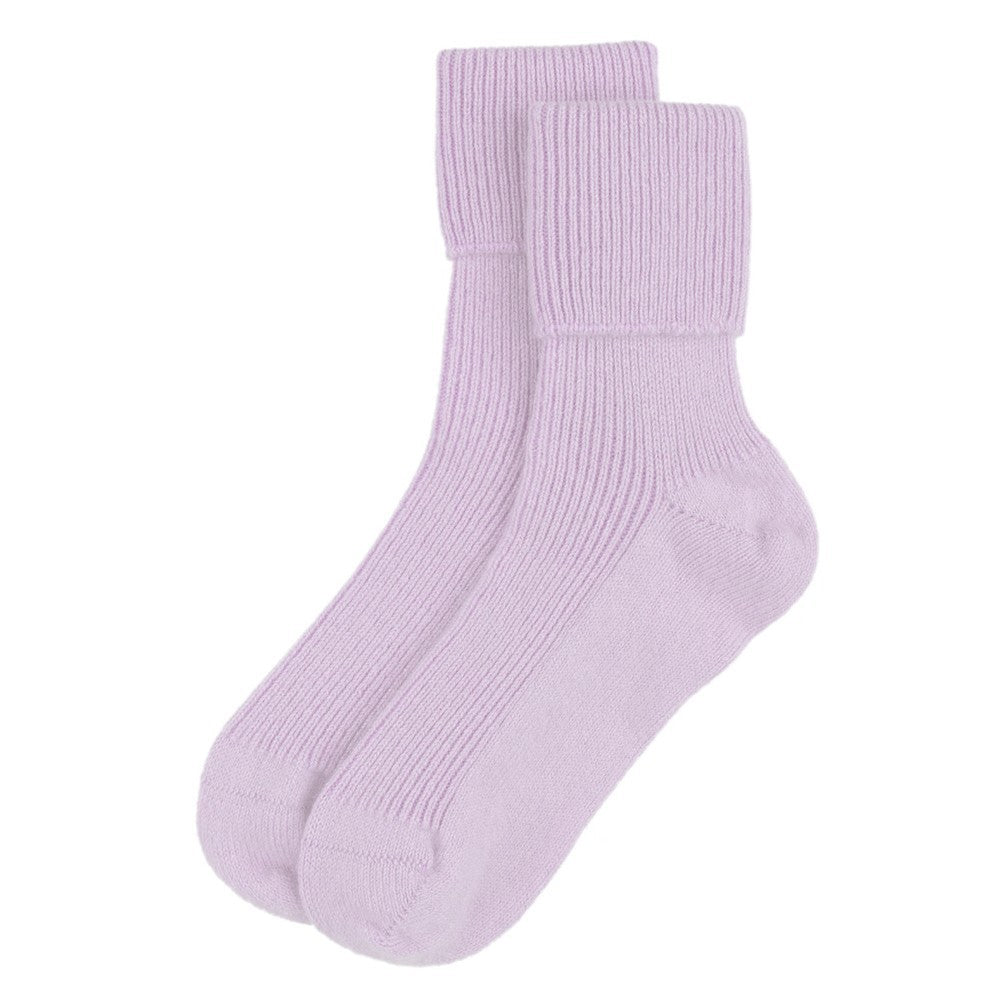 Ladies Cashmere Socks - Lilac