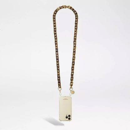 Emmy Phone Chain - Brown Shell