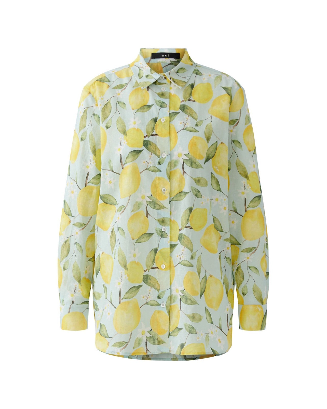 Lemon Print Shirt - Lemon Khaki