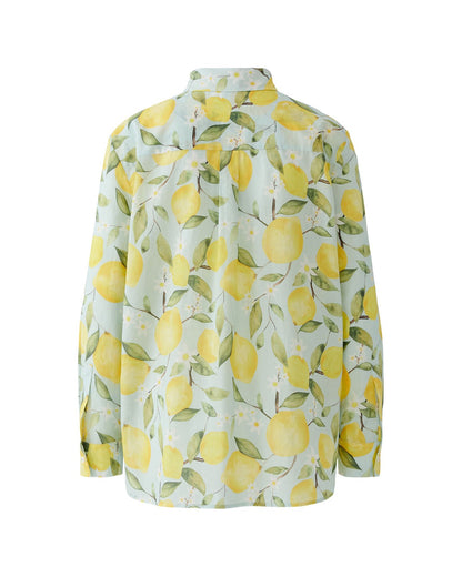 Lemon Print Shirt - Lemon Khaki