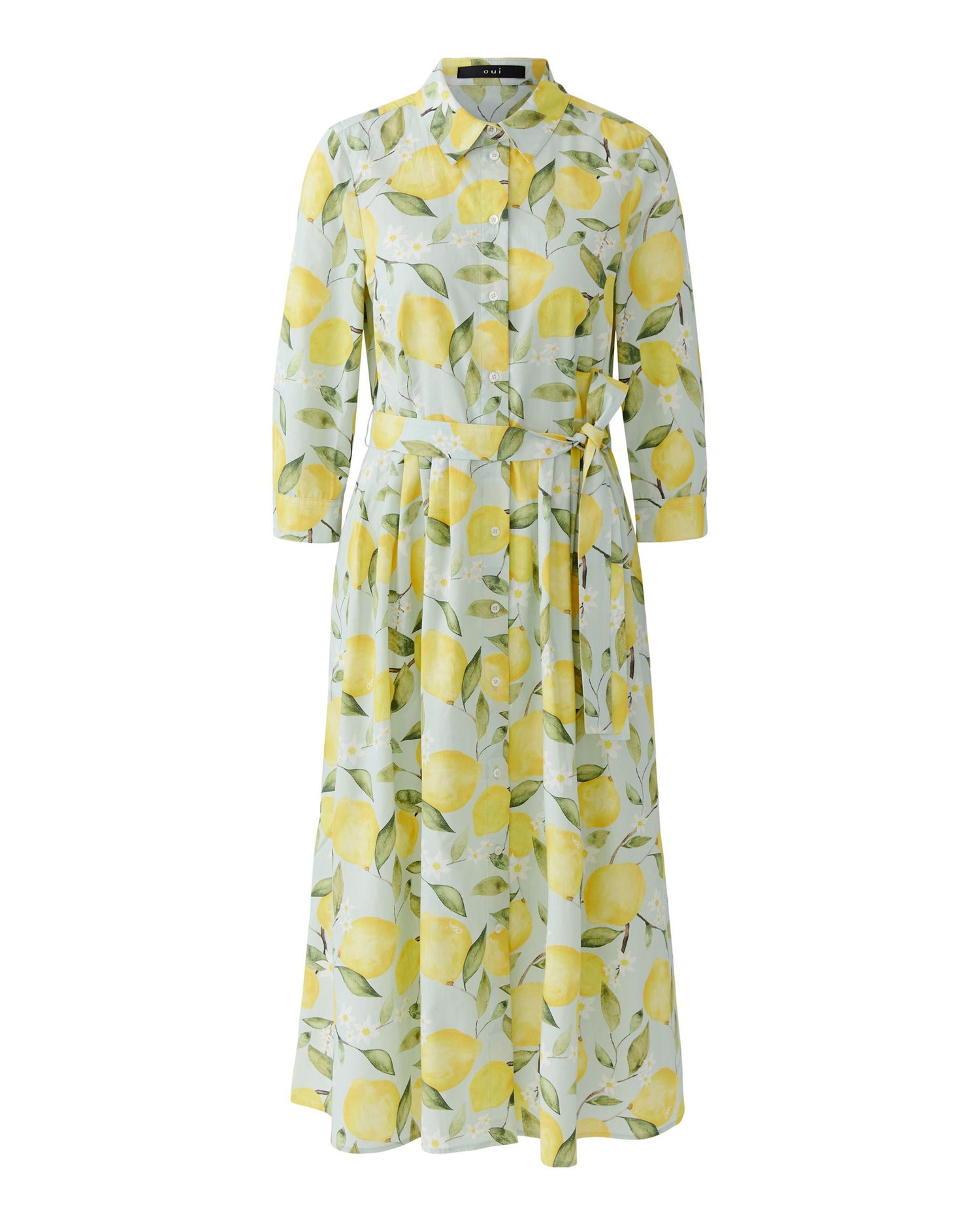 Lemon Shirt Dress - Lemon Khaki