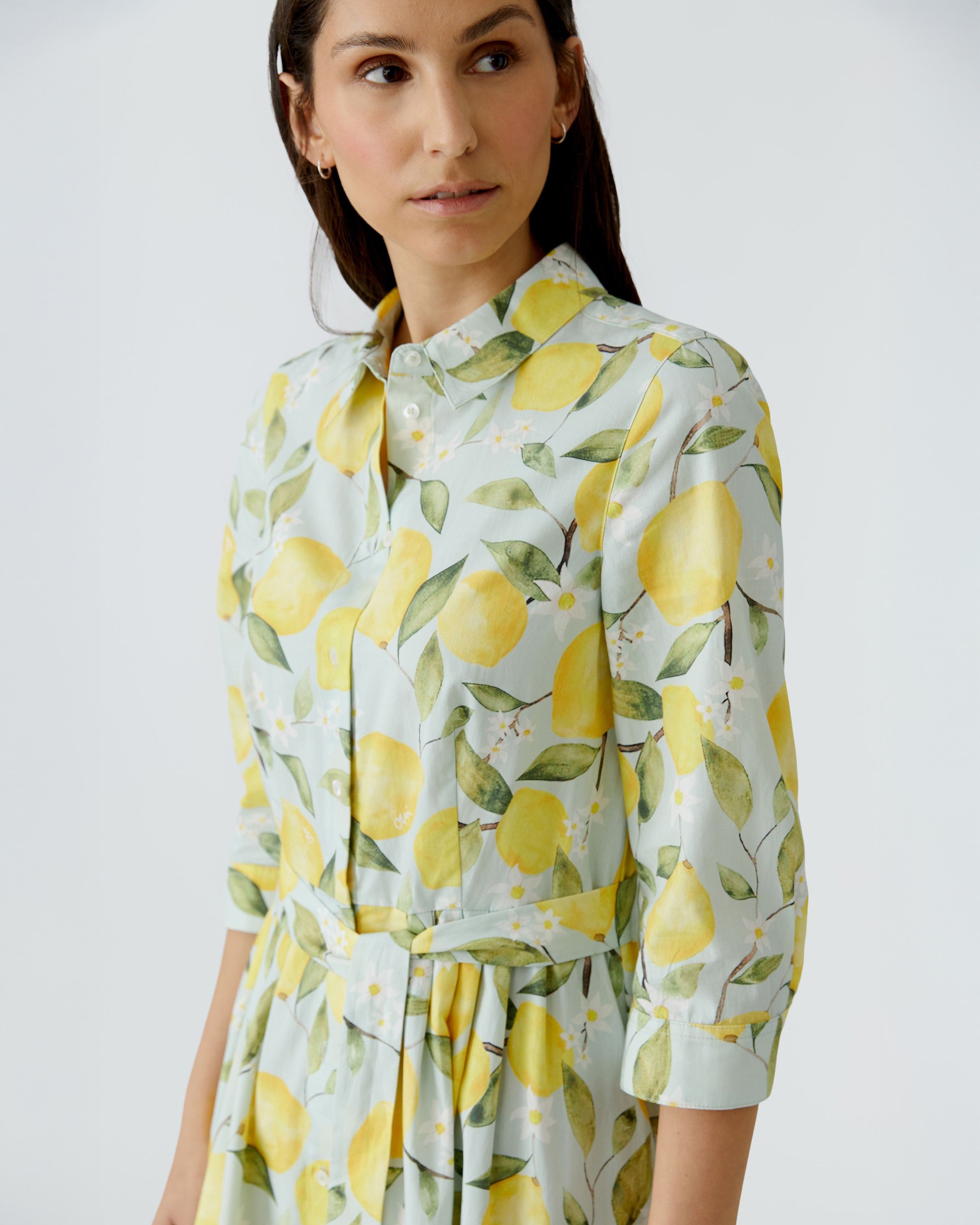 Lemon Shirt Dress - Lemon Khaki