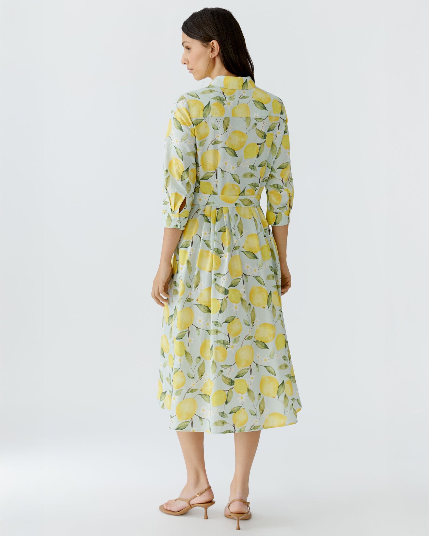 Lemon Shirt Dress - Lemon Khaki