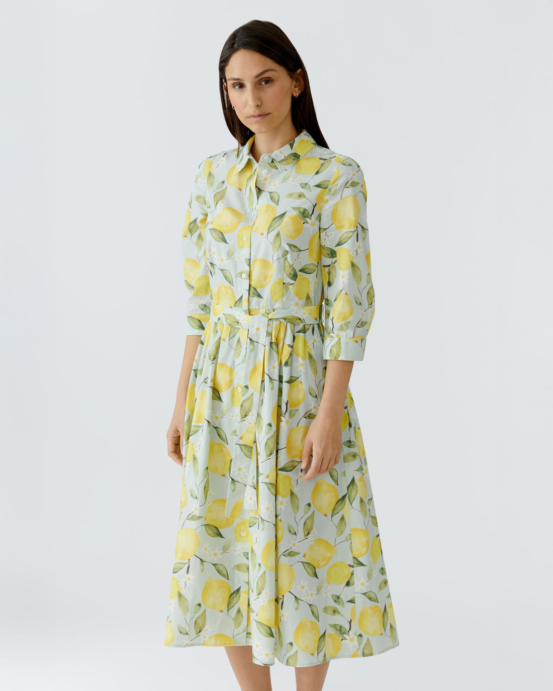 Lemon Shirt Dress - Lemon Khaki