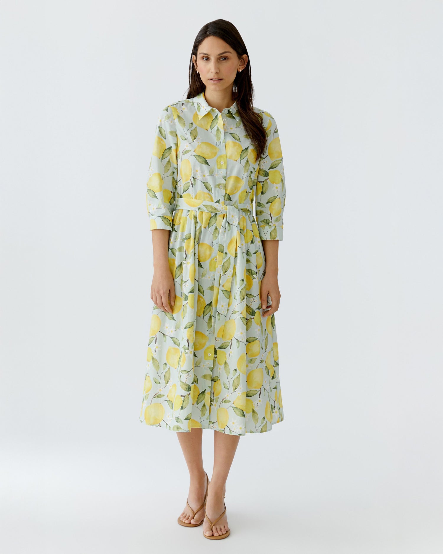 Lemon Shirt Dress - Lemon Khaki