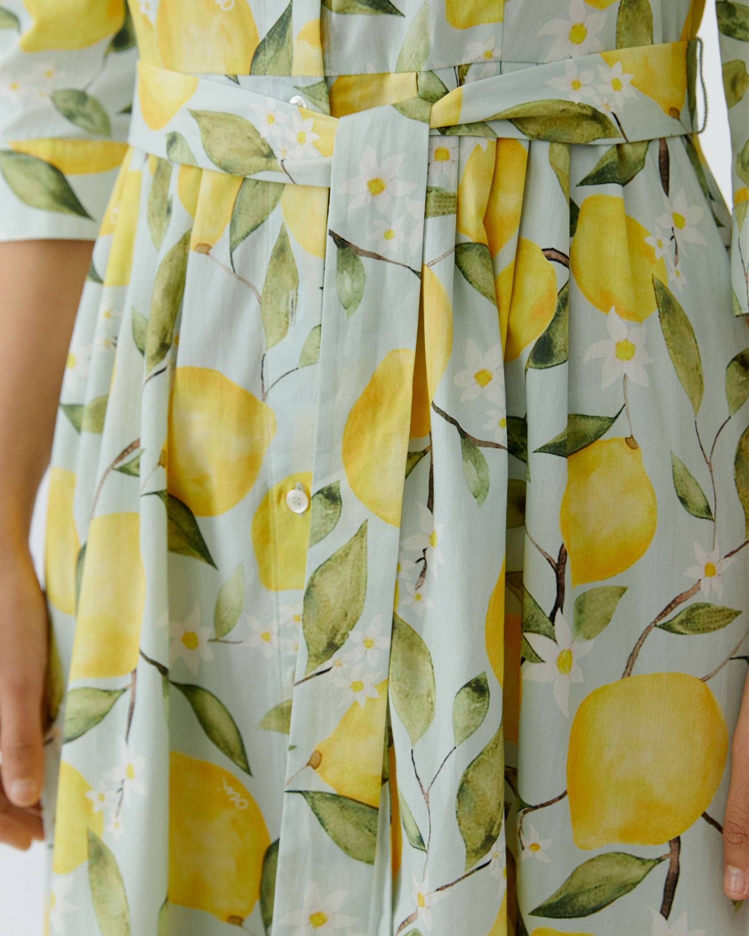 Lemon Shirt Dress - Lemon Khaki