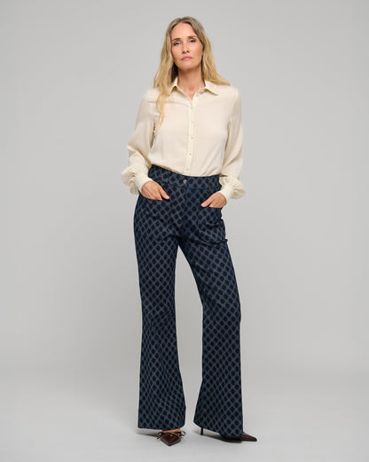 Lena Blouse With Special Trim - Cloud Cream