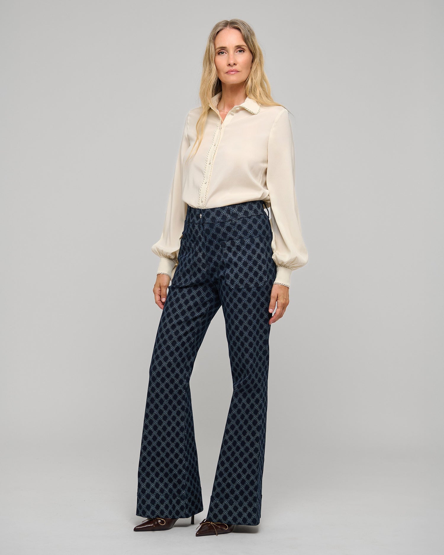 Lena Blouse With Special Trim - Cloud Cream