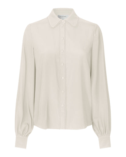 Lena Blouse With Special Trim - Cloud Cream