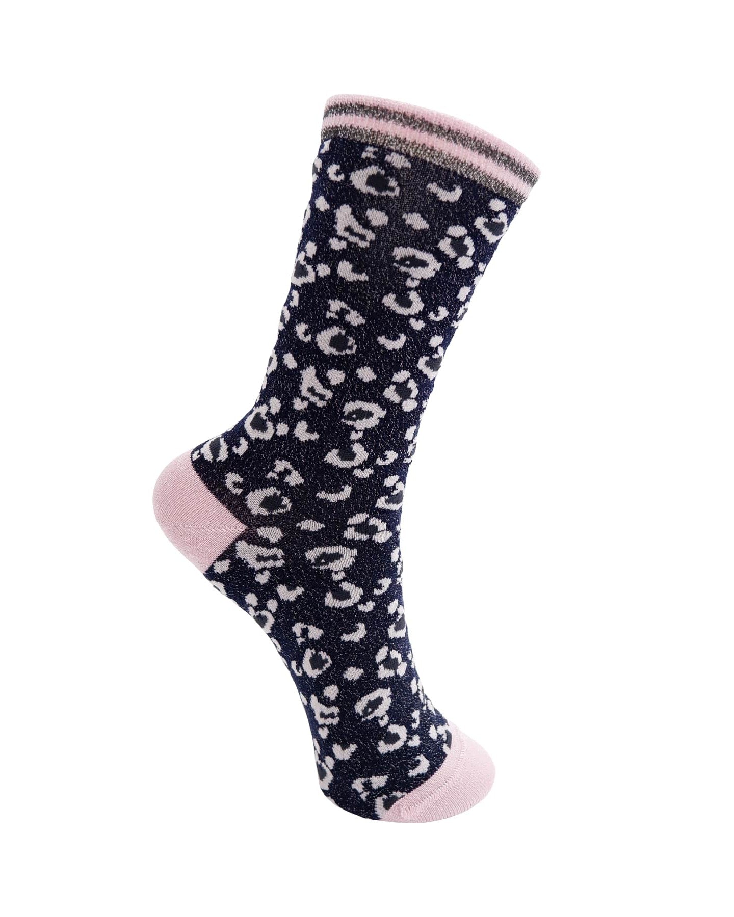 Leo Sock - Navy Rose