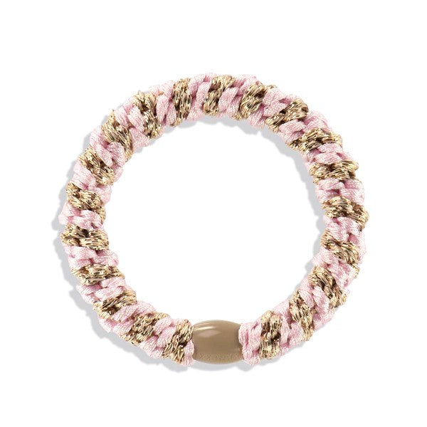 Kknekki Band - Light Pink-Beige Glitter Stripe