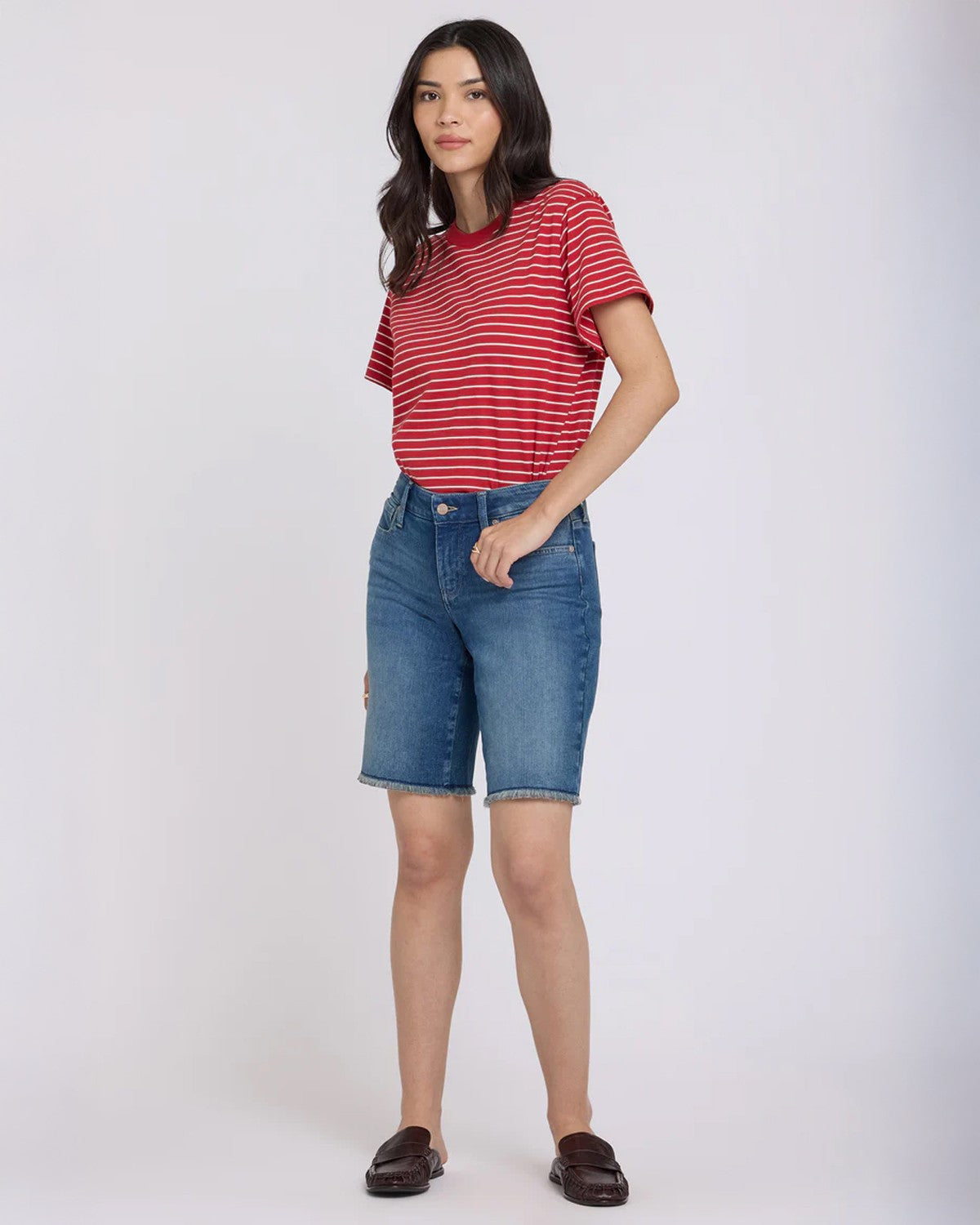 Lilly Shorts Frayed Hems - Keys View