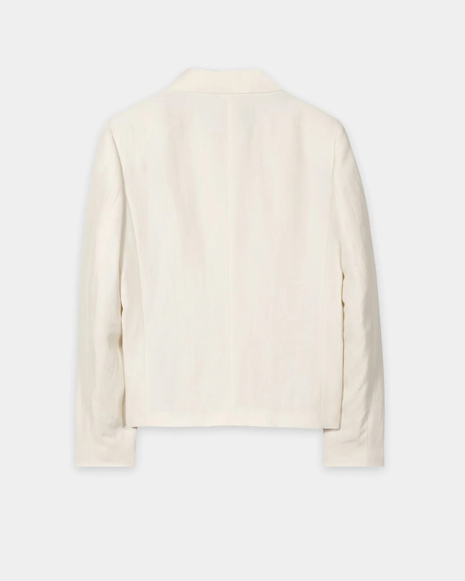 Linen Blend Blazer - Milk
