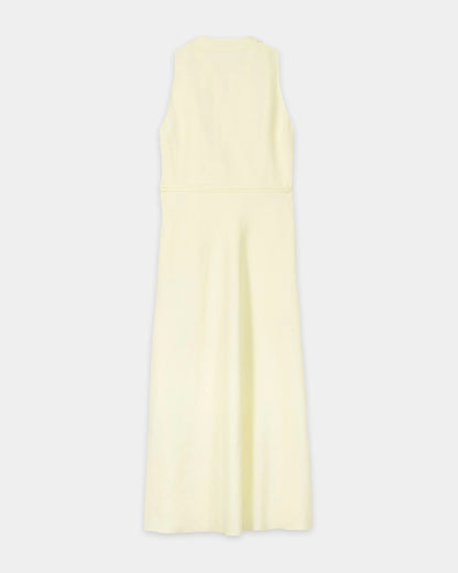 Linen Blend Midi Dress - Citron