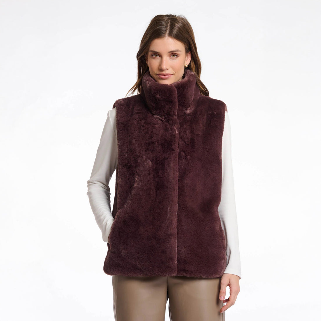 Lison Waistcoat - Chocolate Bean