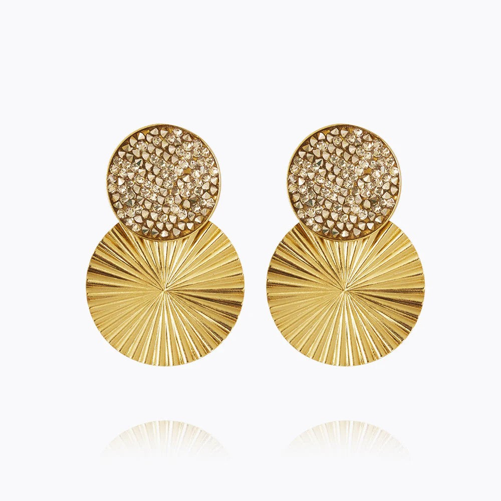 Lizzy Earrings Gold - Cal Gold