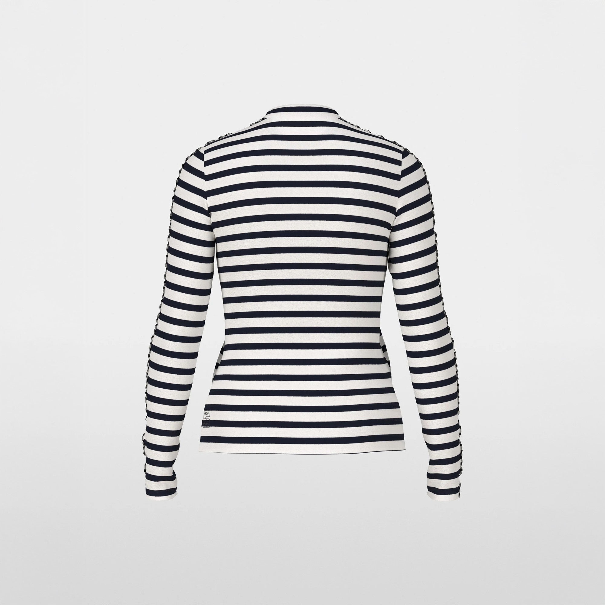 Long Sleeved Stripe T-Shirt - Navy