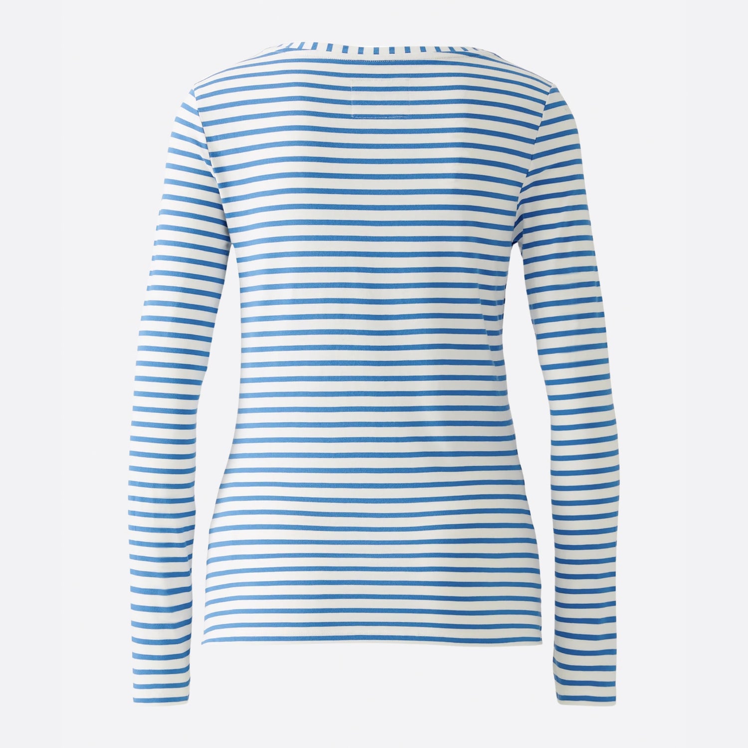 Long Sleeve Stripe T-Shirt - Off White / Blue