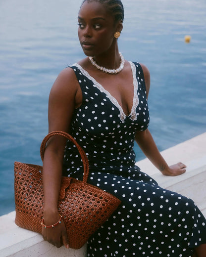 Rixo x Dragon Diffusion Lucine Leather Bag - Tan