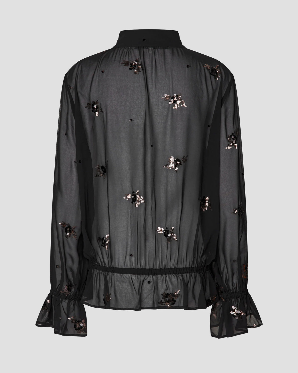 Luma Sequin Blouse - Black