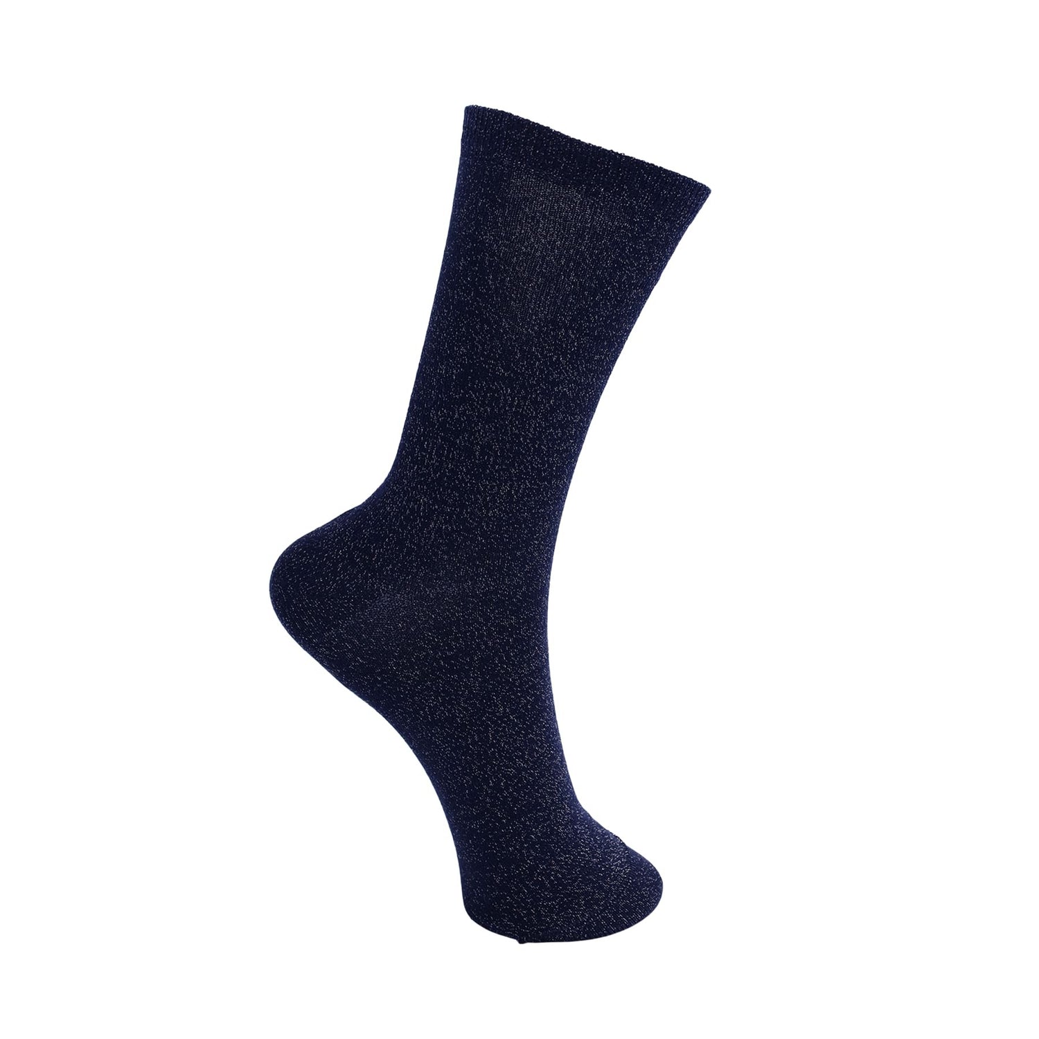 Lurex Sock - Navy