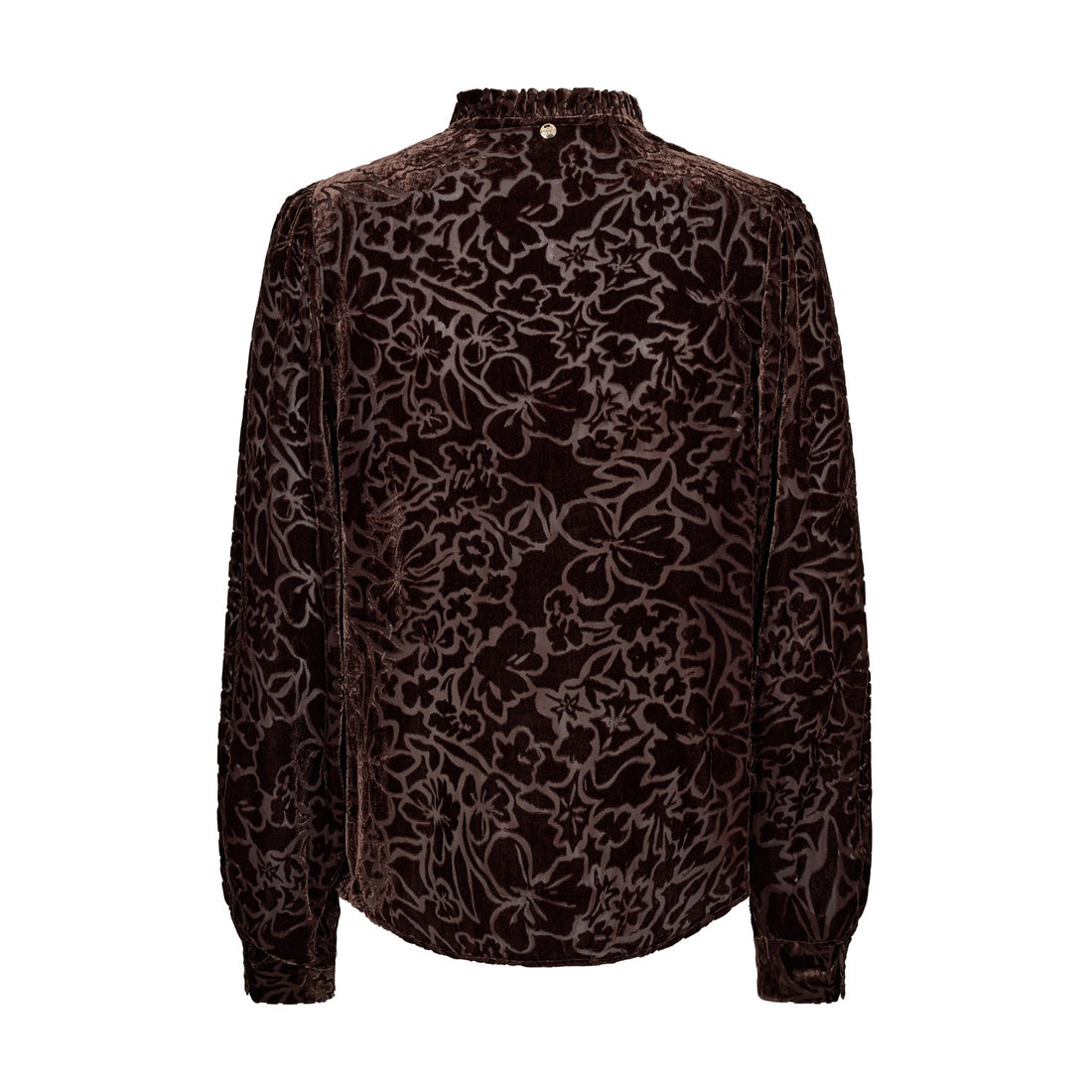 Vilsa Blurred Velve Blouse - Bracken