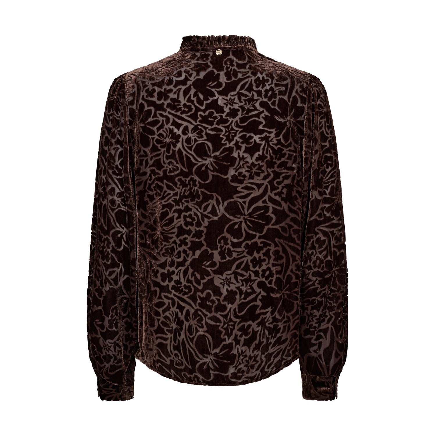 Vilsa Blurred Velve Blouse - Bracken