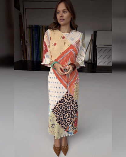 Mabel Dress In Jardin Du Soleil Print - Jardin Multi