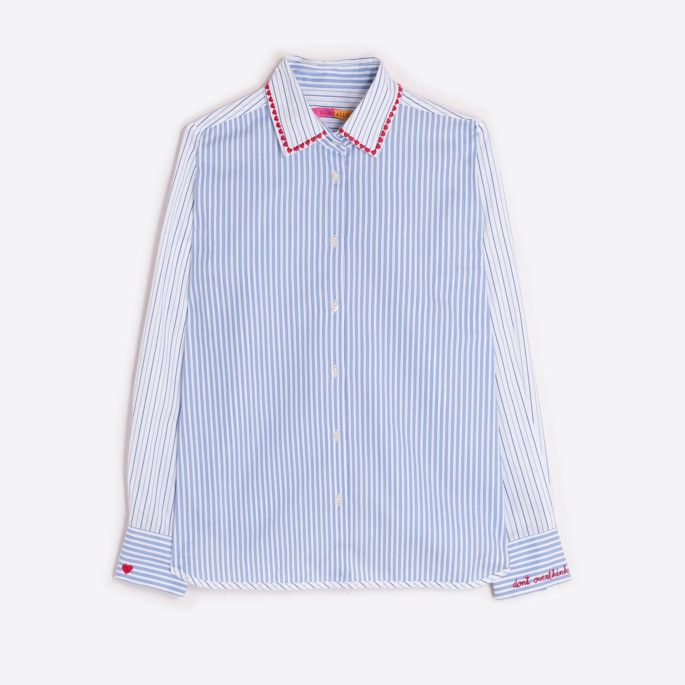 Made With Love Shirt - Blue Stripe