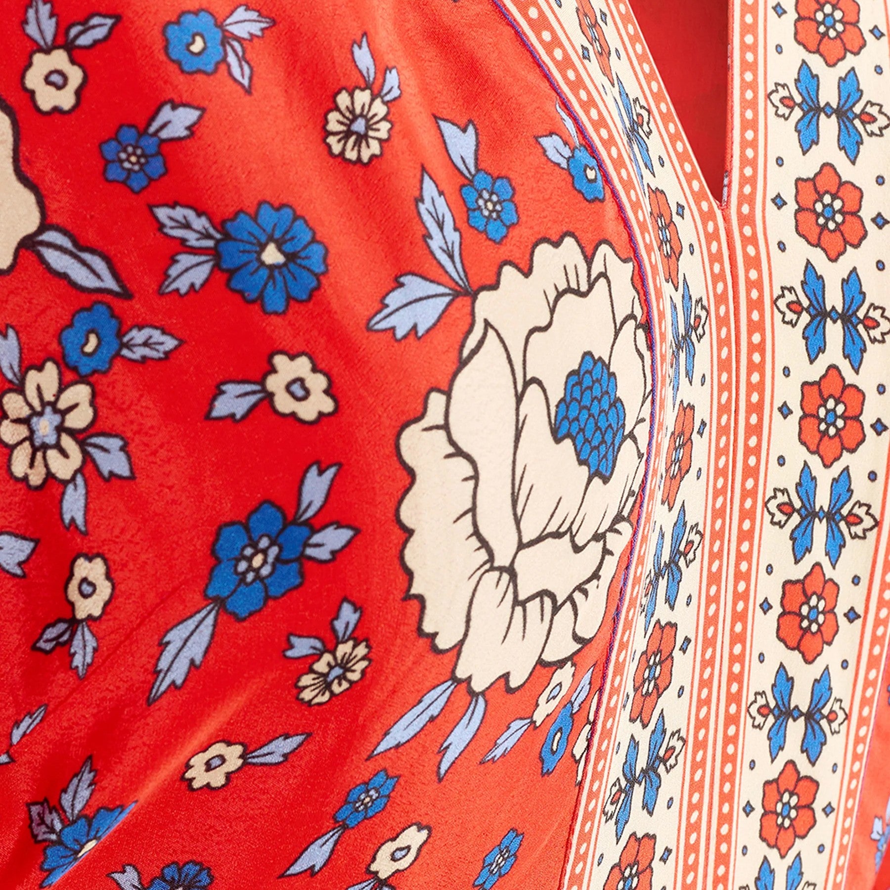 Maggie Maxi Dress - Red Print