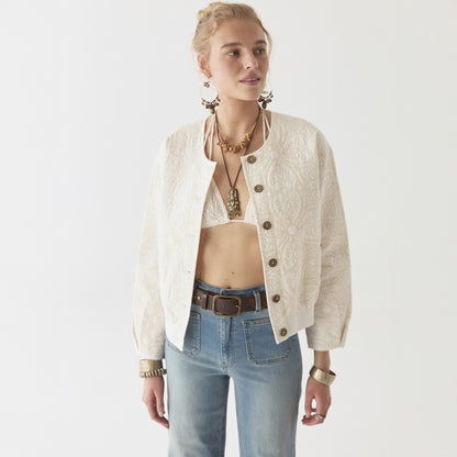 Boticcelli Bomber Jacket - Ivory