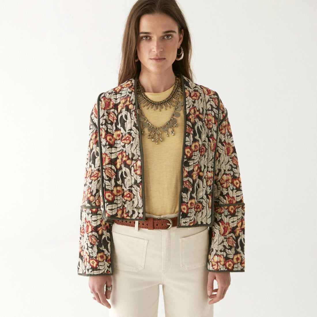Tadeo Quilted Jacket - Piña Colada