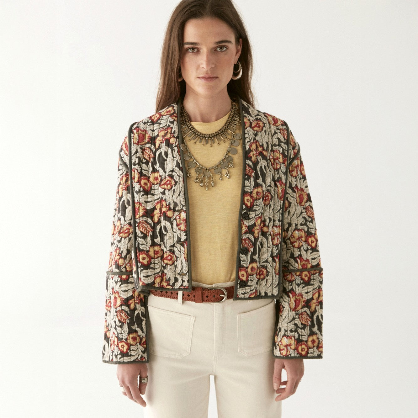 Tadeo Quilted Jacket - Piña Colada