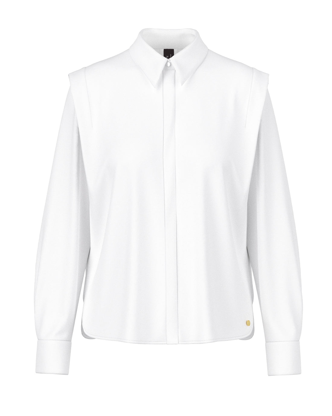 Cap Shoulder Shirt - White