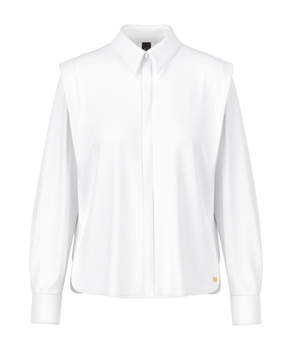 Cap Shoulder Shirt - White