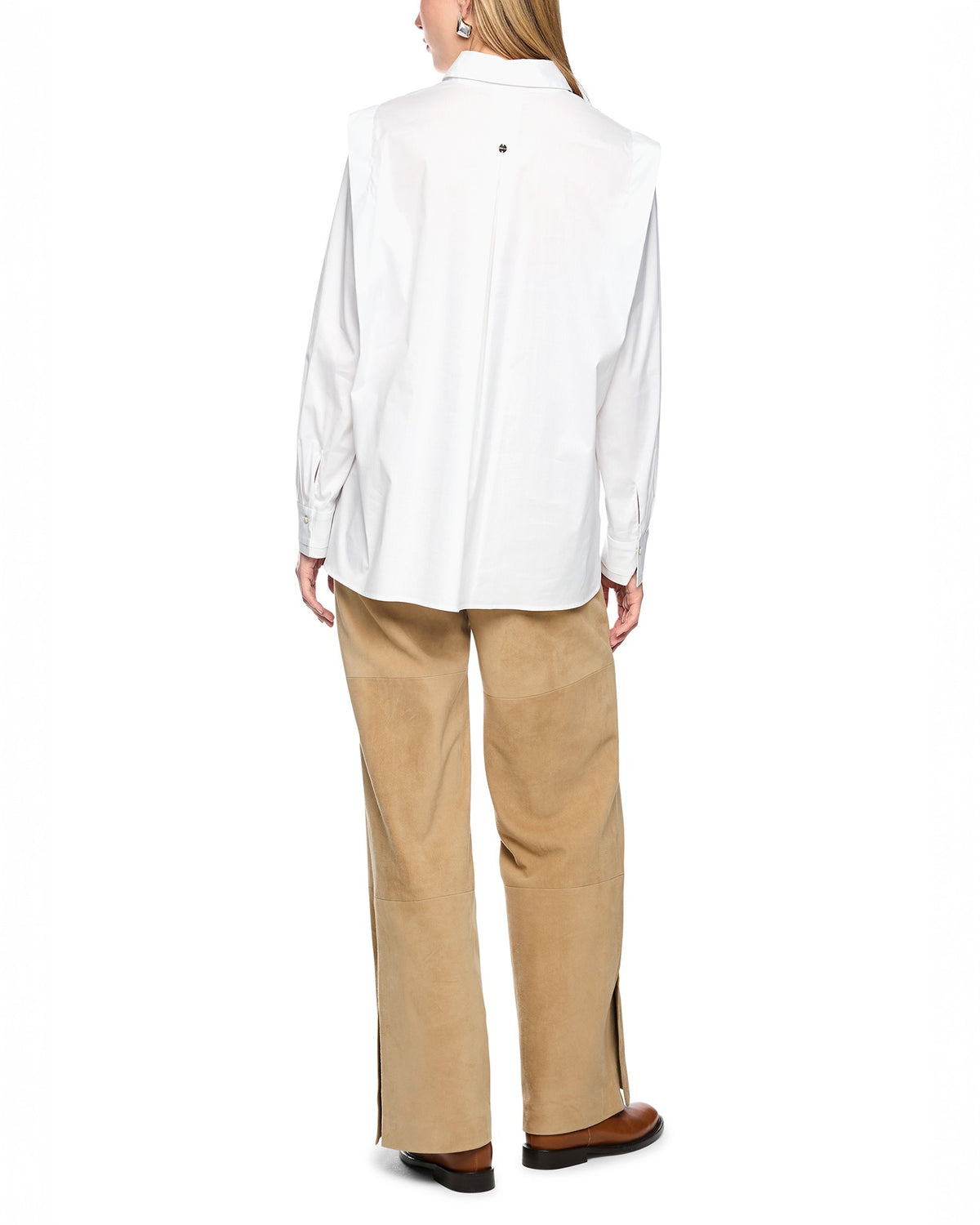 Cap Shoulder Shirt - White