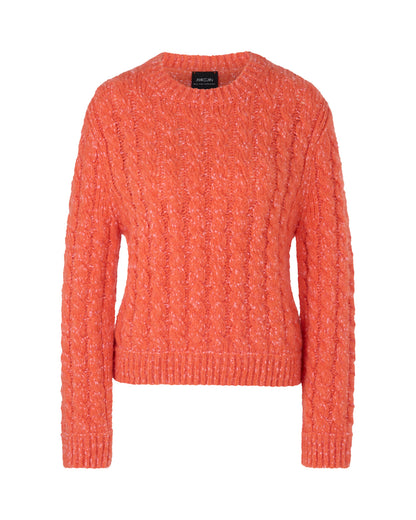 Cable Knit Jumper - Orange