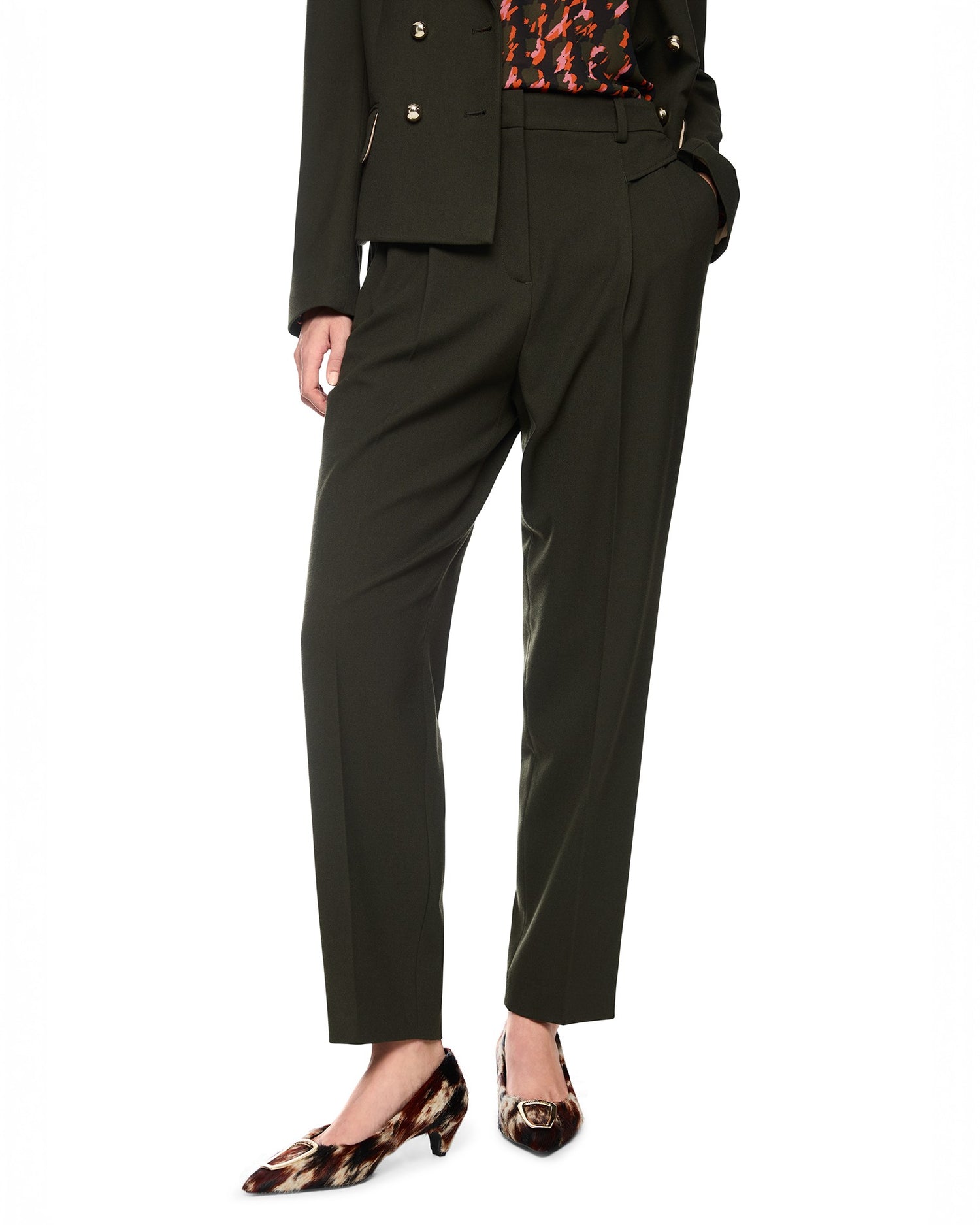 Faquus Suit Trousers - Khaki