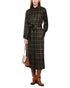 Check Shirt Dress - Khaki