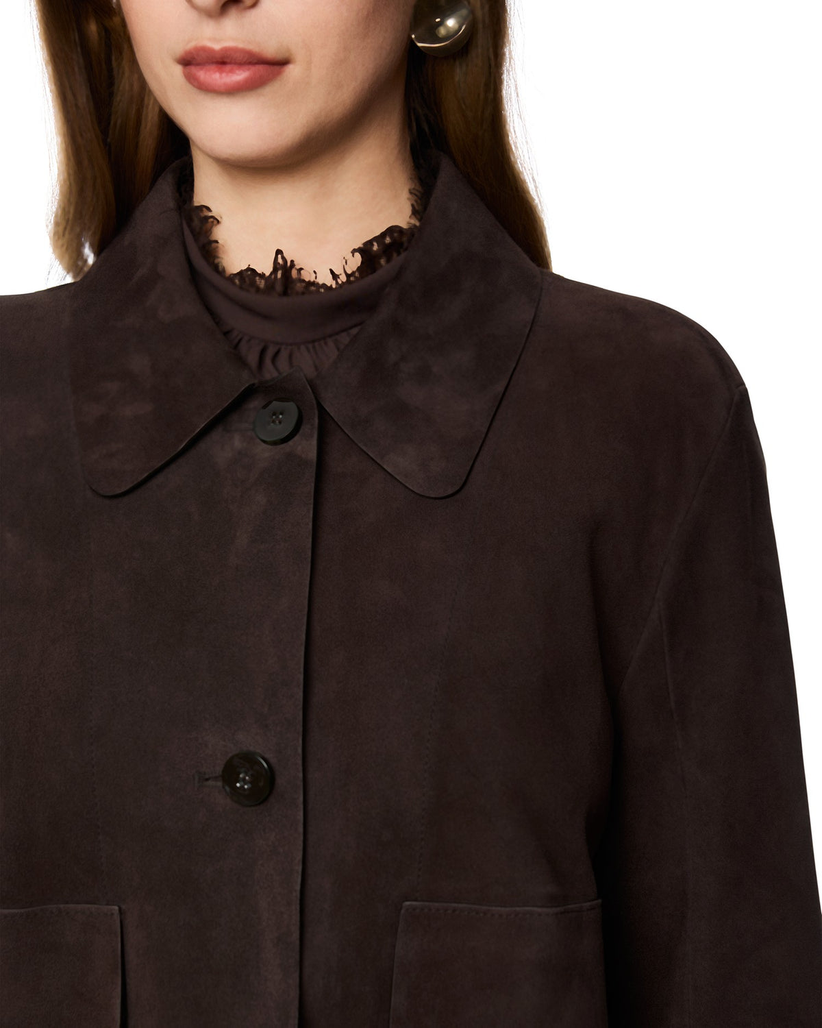 Suede Jacket - Brown