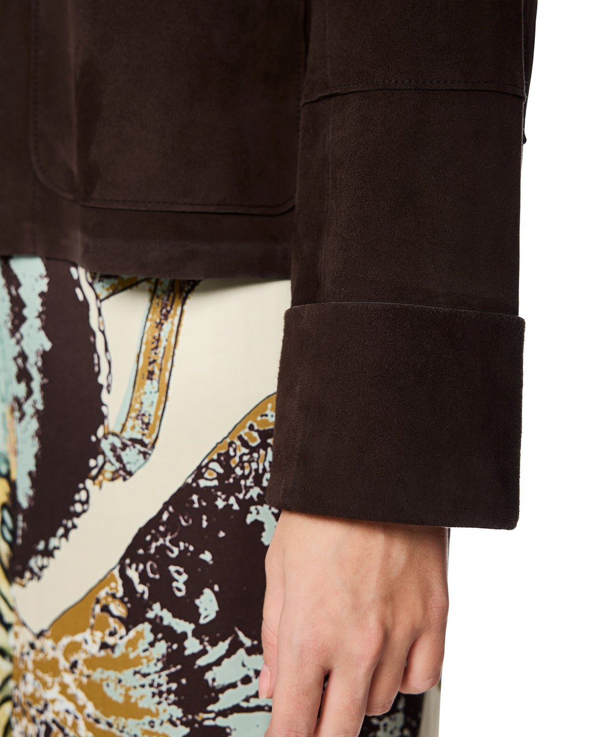 Suede Jacket - Brown