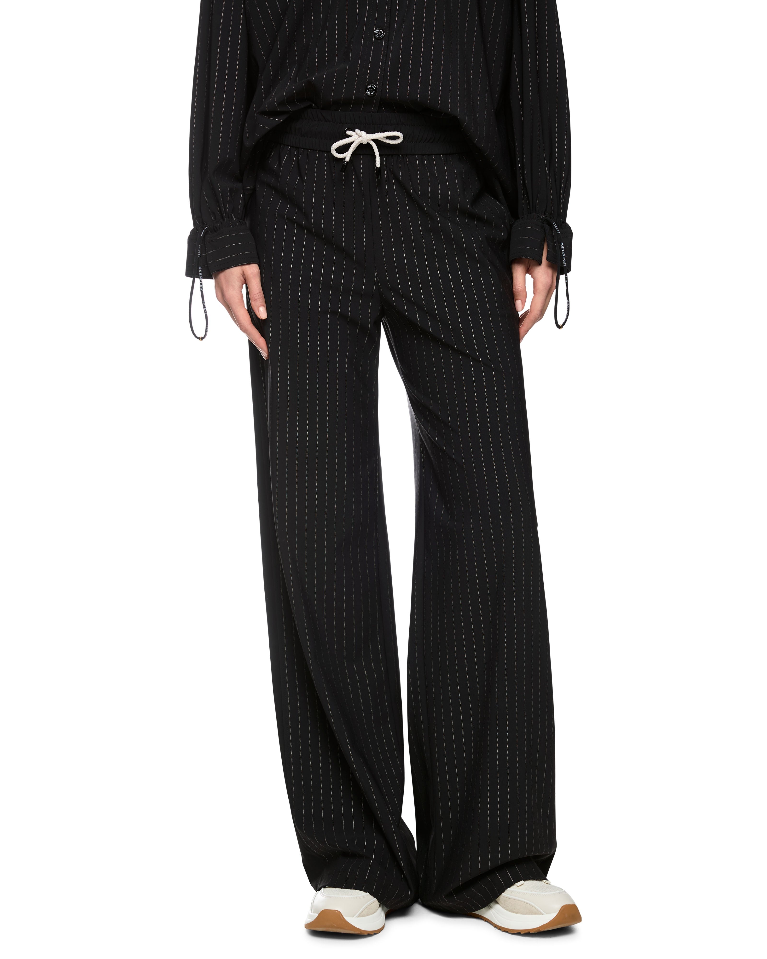 Relaxed Stripe Trouser - Black