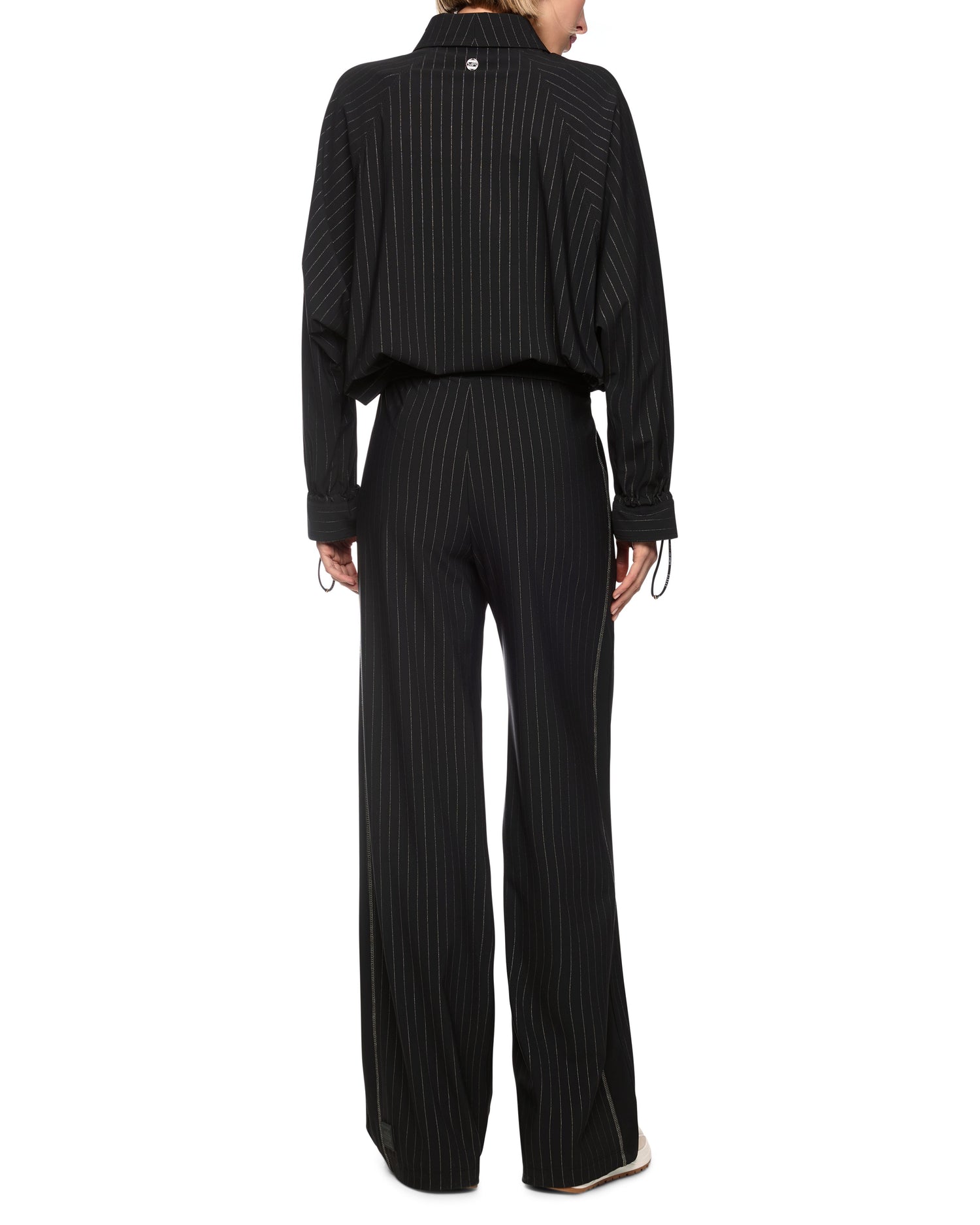 Relaxed Stripe Trouser - Black