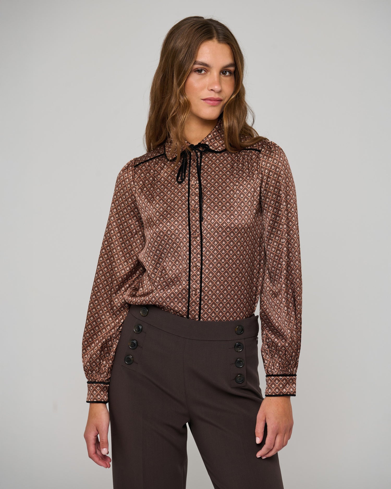 Margit Blouse With Special Trim - Meadow Caramel