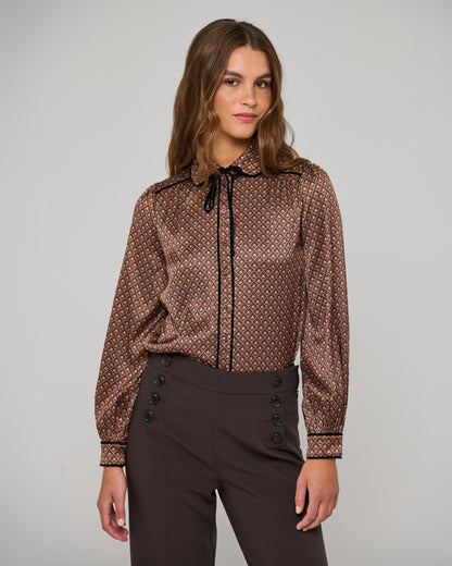 Margit Blouse With Special Trim - Meadow Caramel