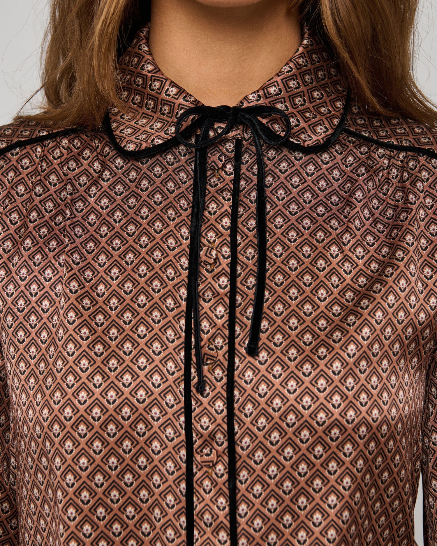 Margit Blouse With Special Trim - Meadow Caramel