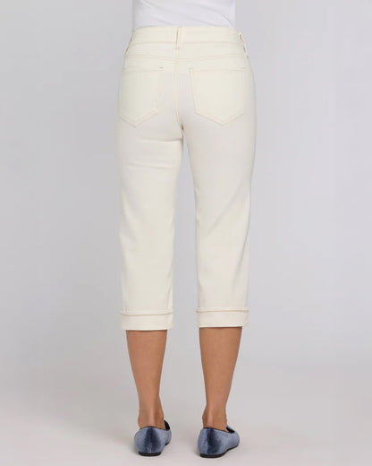 Marilyn Crop Cuff Jeans - Vintage White