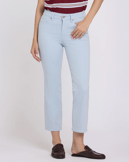 Marilyn Straight Ankle Jeans - Blue Clover