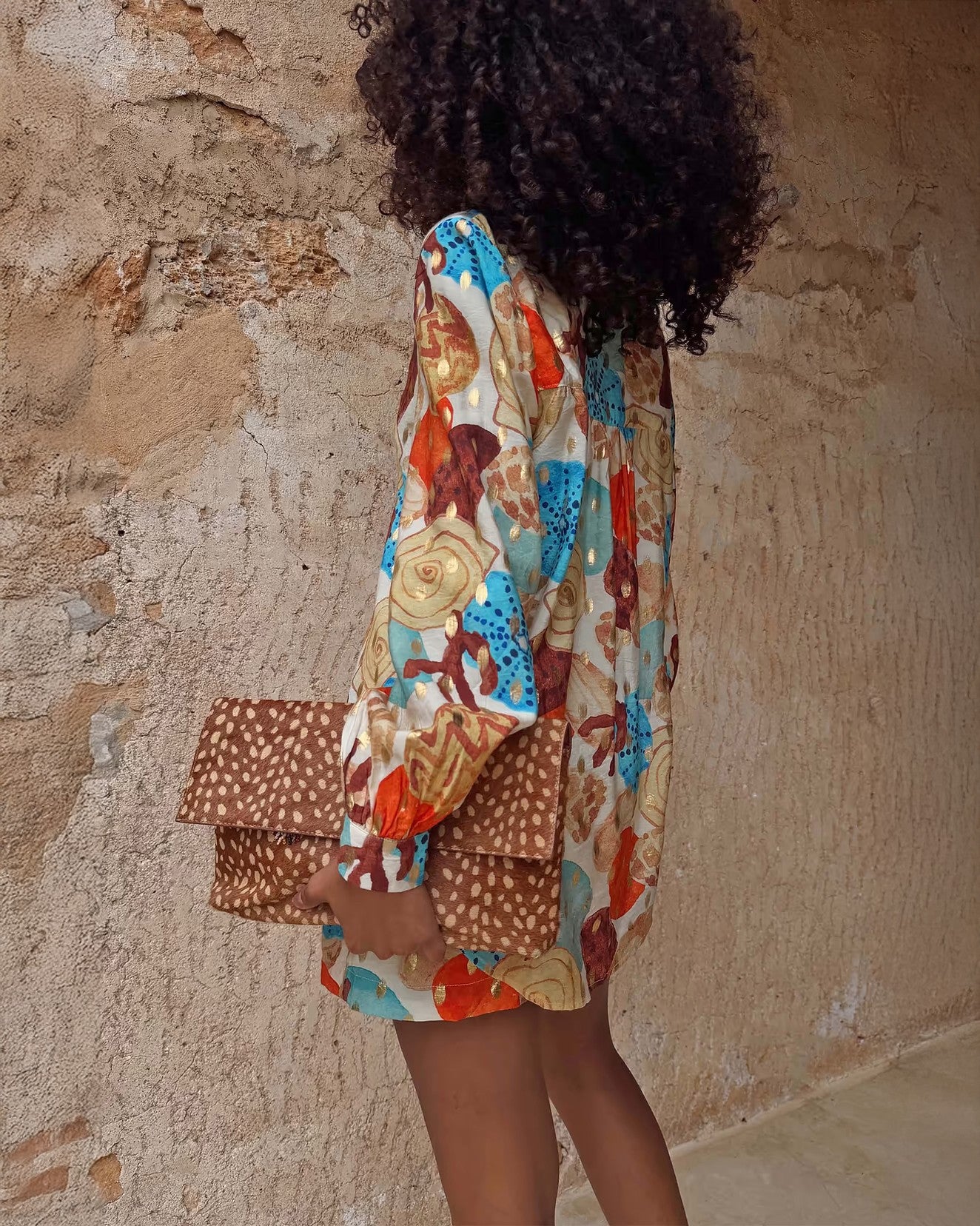 Marley Shirt In Shell Print - Multi