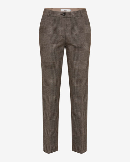 Maron S Check Pull On Trousers - Hazel Check